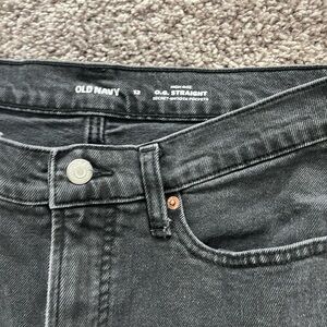 Old Navy Charcoal Straight-Leg Jeans